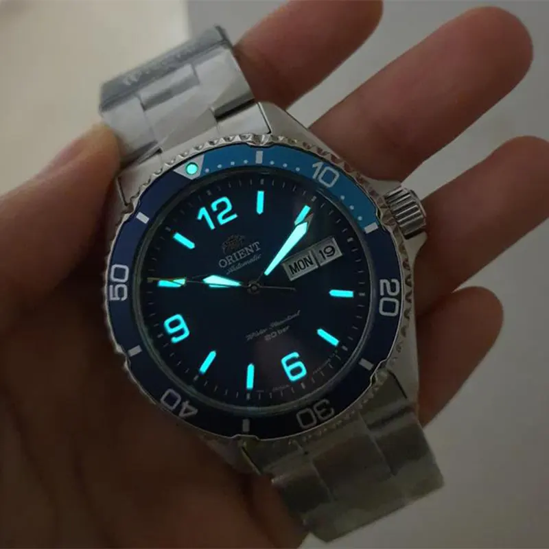 Orient Mako III Blue Dial Automatic Diver's Men's Watch- RA-AA0818L19B
